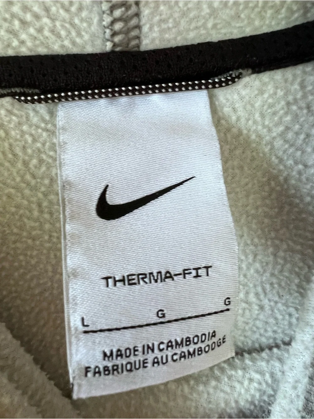 Nike Kids Heather Gray Crewneck Hoodie with Orange Logo